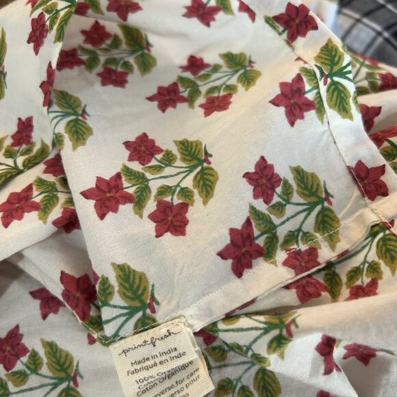 Print Fresh Size 1 Pretty in Poinsetta Nightgown XXS XS Cotton Boho Robe Kaftan - Picture 12 of 13